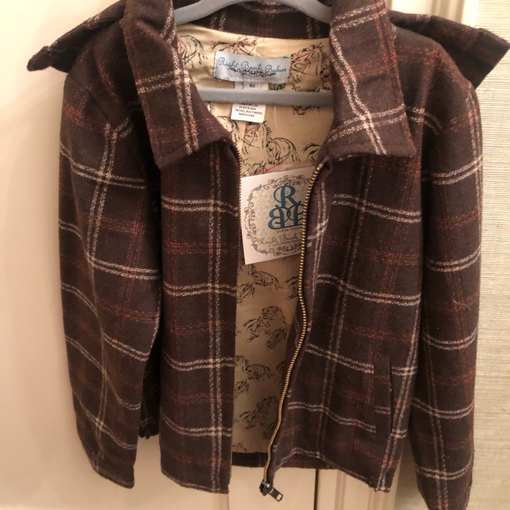 NWT! Boys Sz 6x Brown Jacket by Right Bank Babies